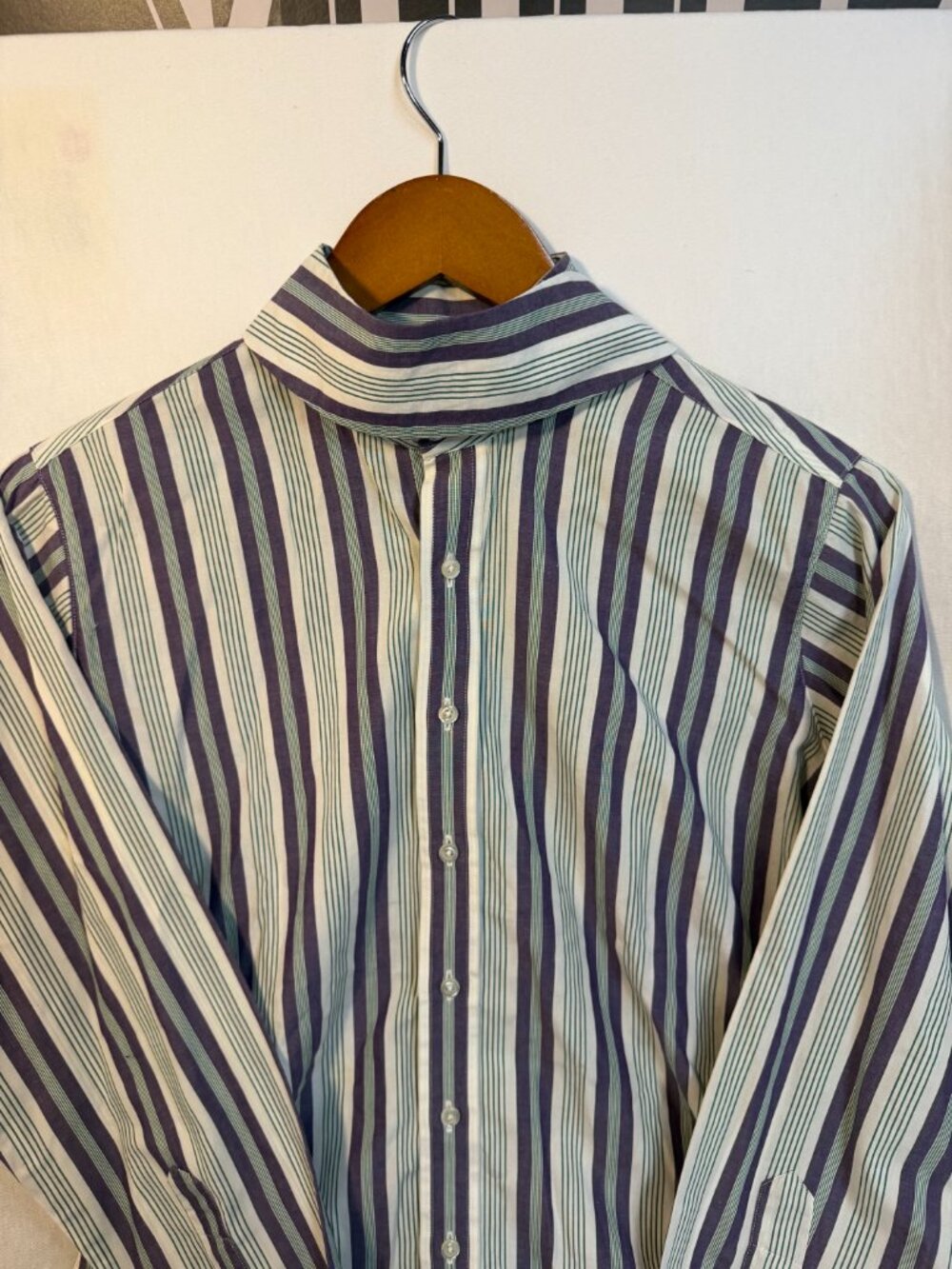 Vintage Essex Classics Equestrian Show Shirt Ratcatcher Striped Size 38 USA - Picture 6 of 8